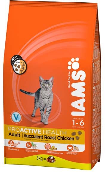 IAMS для кошек с курицей 1,5 кг