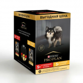 Влажный корм Purina Pro Plan (Пурина Про План) для собак Говядина Курица 10*85г, Промо-упаковка