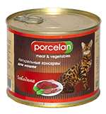 Porcelan для кошек говядина 525г