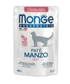 Monge Monoprotein влажный корм для стерилизованных кошек с говядиной, 85 г