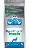 Сухой корм Фармина Vet Life Dog Hypoallergenic Egg & Rice 2 кг