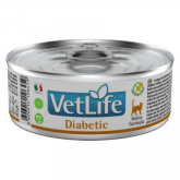 Farmina Vet Life Diabetic влажный корм для кошек при диабете, паштет, 85 г