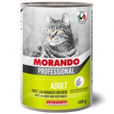 Morando Professional для кошек консервы паштет говядина овощи 400г