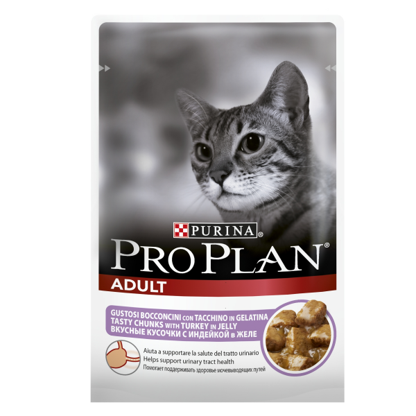 Pro Plan влажный корм для кошек с индейкой, 85 г