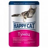 Happy Cat пауч для кошек тунец в желе 100 г