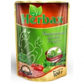 Herbax для кошек пауч кролик с травами 100г