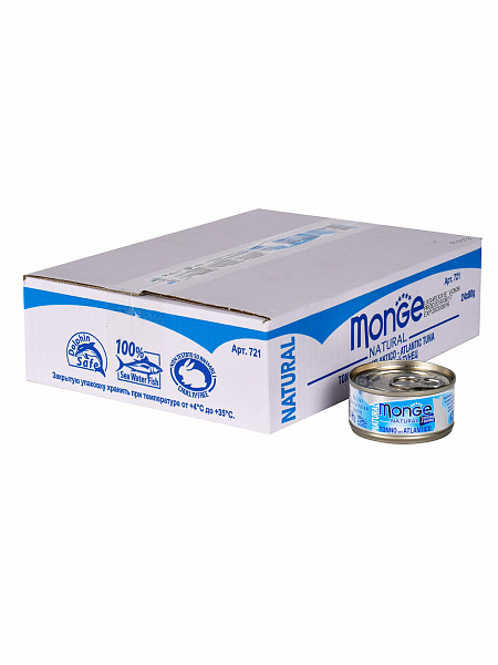 Monge Cat Natural консервы атлантический тунец 80 г