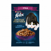 Felix для кошек мясные ломтики утка 75г