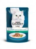 Gourmet Perle влажный корм для кошек с кроликом в соусе, 85 г