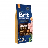 Сухой корм BRIT Premium д/соб средних пород 15кг