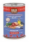 Solid Natura Holistic влажный корм для щенков с телятиной, 340 г