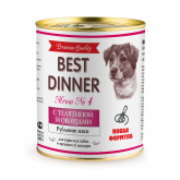 Best Dinner Premium Menu №4 влажный корм для собак с телятиной и овощами, 340 г