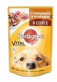 Pedigree влажный корм для собак с говядиной и ягнёнком, 100 г