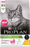 Purina Pro Plan сухой корм для стерилизованных кошек с чувствительным пищеварением с курицей, 400 г