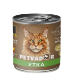 Petvador влажный корм для кошек с уткой, 240 г