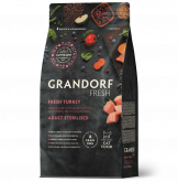 Grandorf Fresh сухой корм для стерилизованных кошек с индейкой и бататом, 2 кг