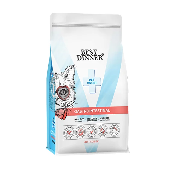 Best Dinner Vet Profi Gastrointestinal сухой корм для кошек при заболеваниях ЖКТ, 400 г