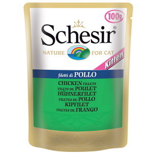 Schesir для котят пауч филе цыплёнка 100г