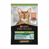 Pro Plan влажный корм для стерилизованных кошек с лососем в соусе, 85 г
