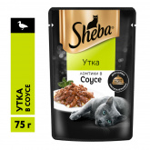 Sheba Pleasure влажный корм для кошек с уткой в соусе, 75 г
