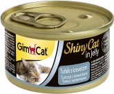 GimCat ShinyCat влажный корм для кошек с тунцом и креветками, 70 г