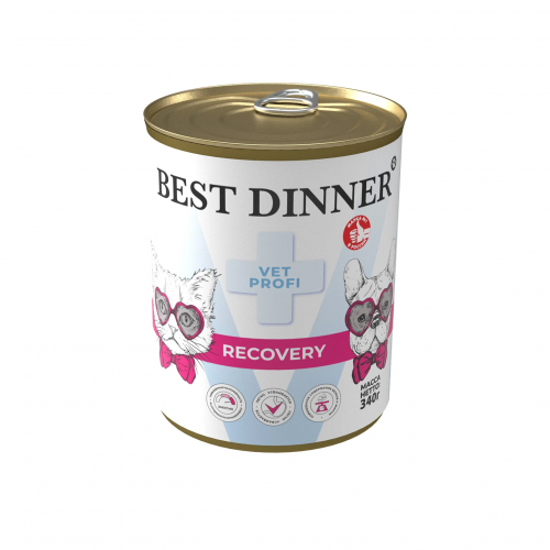 Best Dinner VET PROFI Recovery влажный корм для собак и кошек в период восстановления, 340 г
