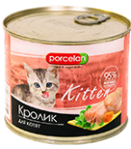 Porcelan 95% для котят кролик 525г