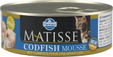 Farmina Matisse влажный корм для кошек, мусс с треской, 85 г