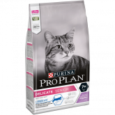 Pro Plan Delicate Senior для взрослых кошек старше 7 лет с чувствительным пищеварением, с индейкой 1,5 кг