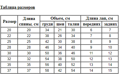 Комбинезон д/с Морозко OSSO 30 (кобель)