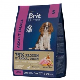 Brit Premium сухой корм для собак мелких пород с курицей, 1 кг