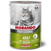 Morando Professional консервы для кошек паштет телятина 400г