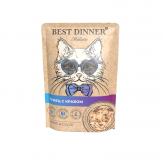 Best Dinner Holistic влажный корм для кошек с тунцом и крабом, 70 г