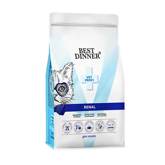 Best Dinner Vet Profi Renal сухой корм для кошек при заболеваниях почек, 400 г