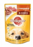 Pedigree влажный корм для собак с говядиной в соусе, 100 г