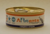 Влажный корм PetEats консервы для собак говядина с печенью 100г