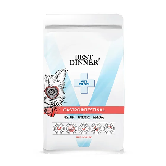 Best Dinner Vet Profi Gastrointestinal сухой корм для кошек при заболеваниях ЖКТ, 400 г