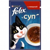 Felix суп для кошек с говядиной, 48 г