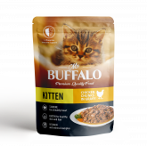 Mr.Buffalo влажный корм для котят с цыплёнком в соусе, 85 г