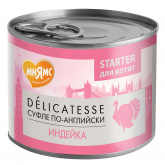 Мнямс влажный корм для котят Starter, паштет из индейки, 200 г