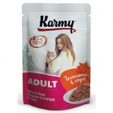 Karmy Adult пауч для кошек телятина в соусе 80г