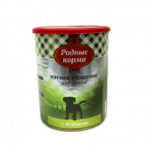 Влажный корм Родные Корма Мясное угощение для щенков Ягненок 340 г