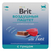 Brit Premium влажный корм для кошек, паштет с тунцом, 100 г
