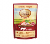 Nature's Table влажный корм для кошек с курицей в соусе, 85 г