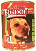 Зоогурман Big Dog влажный корм для собак с телятиной и кроликом, 850 г