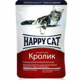 Happy Cat влажный корм для стерилизованных кошек с кроликом в соусе, 85 г