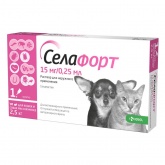 Селафорт д/кот, щен до 2,5кг 15мг/0,25мл 1 пипетка