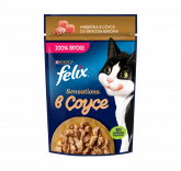 Felix Sensation для кошек индейка бекон 75г