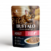 Mr.Buffalo Hair & Skin пауч для кошек лосось в соусе 85г
