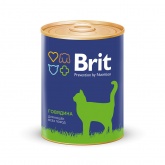 Brit Premium консервы для кошек говядина 340г